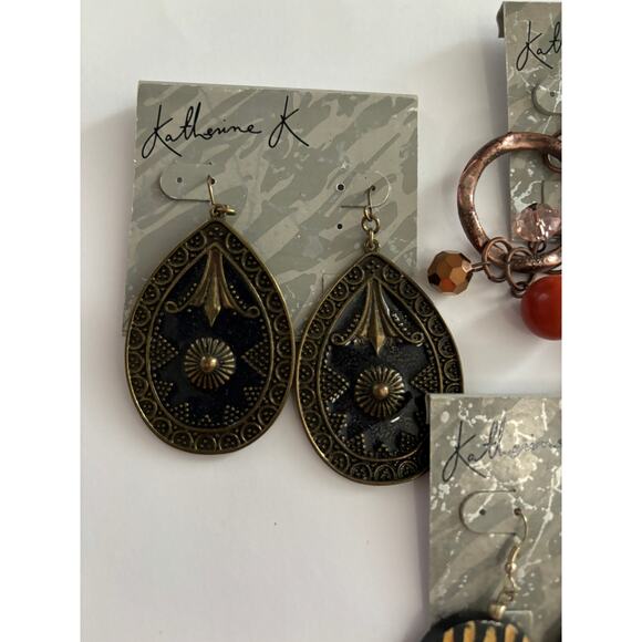 Katherine K. Dangle Earrings Lot of 3 Boho Style New - Picture 2 of 3